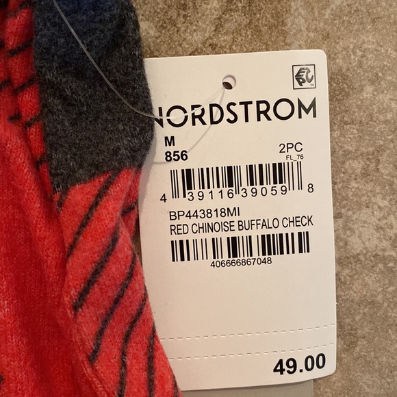 Super soft Nordstrom BP size medium buffalo check pj set - Picture 5 of 5